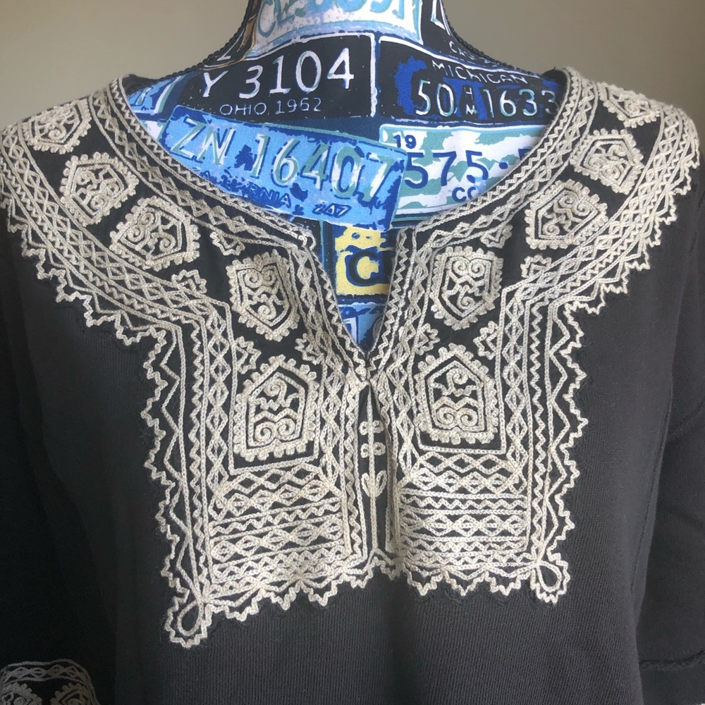 Free People Santa Maria Embroidery Wide Sleeve - Picture 4 of 8